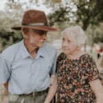 Romantic Elderly Couple