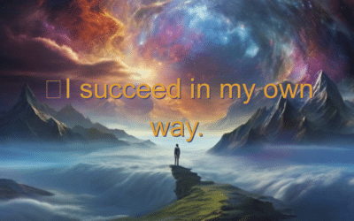 I succeed in my own way.
