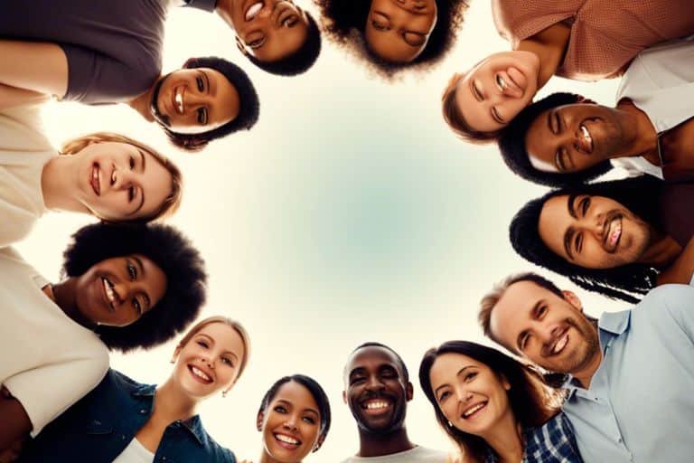 maintaining a strong social circle a guide xej Diverse group of people smiling in circle against sky