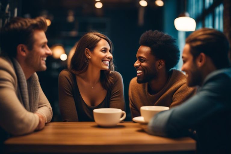 ways on how to improve social wellness tvh Friends enjoying coffee together at a cafe.